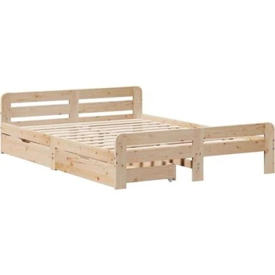 Image de vidaXL Cadre de lit sans matelas 150x200 cm bois pin massif3309035