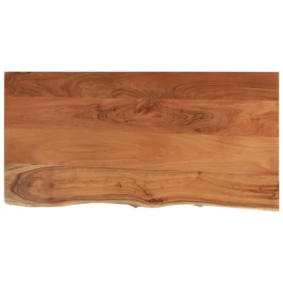 Afbeelding van vidaXL Tafelblad rechthoekig natuurlijke rand 80x40x2,5 cm acaciahout