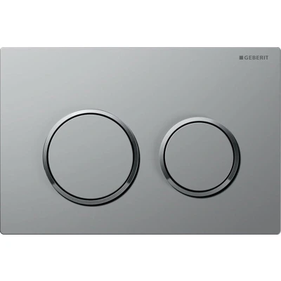 Afbeelding van Geberit Omega20 bedieningsplaat, voor 2 toets spoeling, ringen chroom
