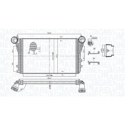 Afbeelding van MAGNETI MARELLI 351319204040 Intercooler VOLKSWAGEN: Tiguan I