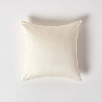 Afbeelding van Homescapes biologische kussensloop 40 x cm crème vanille, 100% biologisch katoen