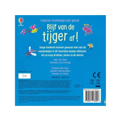 Afbeelding van Uitgeverij usborne voelboekje met geluid blijf van de tijger af!