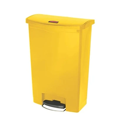 Afbeelding van Rubbermaid Slim Jim Front Step pedaalemmer 50L geel