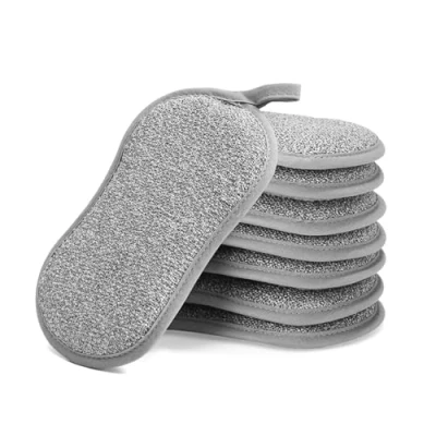 Afbeelding van Eponges vaisselles, eponge spontex anti rayures de cuisine polyvalente, reutilisable lavable microfibre, Convient pour évier, bassin et plus, avec 2 côtés puissants, lot 8