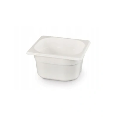 Afbeelding van Hendi Gastronormbak Polycarbonaat 1L Wit 176x162x65mm Temperatuurbestendig