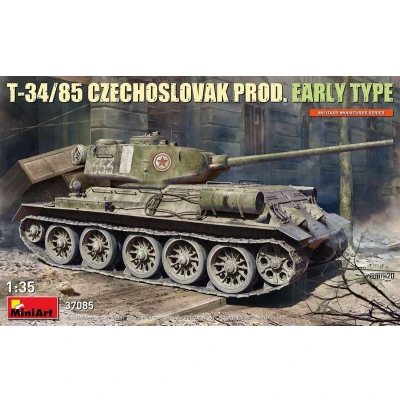Afbeelding van 1:35 MiniArt 37085 T 34/85 Czechoslovak Prod. Early Type Tank Plastic Modelbouwpakket