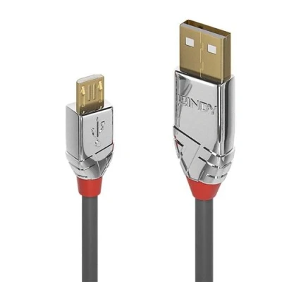 Image de Lindy CROMO Câble USB (M) pour Micro de type B 2.0 5 m rond gris