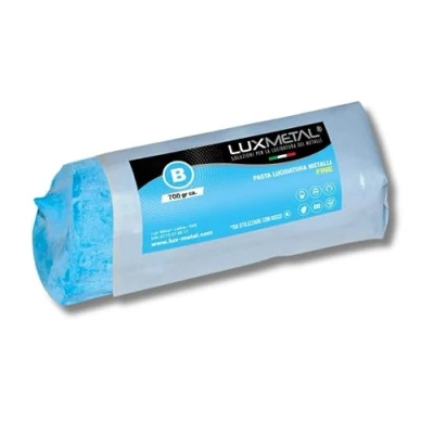 Afbeelding van Lux Metal Polijstpasta, fijn, blauw, 700 g, metaal, roestvrij staal, voor aluminium, messing, reiniging, koper, goud, zilver, polijstmiddel, chroom, plexiglas, epoxyhars, kunststof, mes