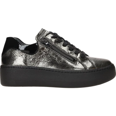 Afbeelding van Waldläufer Dames Sneakers Met H Rits Sneaker Zwart Maat 39