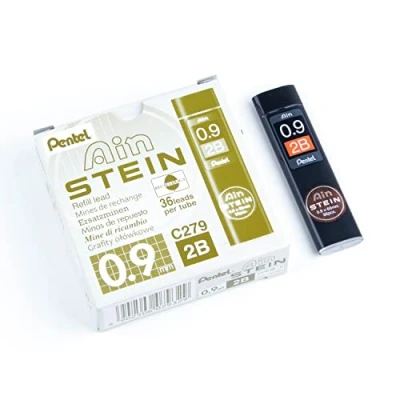Afbeelding van Pentel C279 2B etui met 36 vullingen, 0,9 mm, 2B, voor vulpotloden, 12 stuks