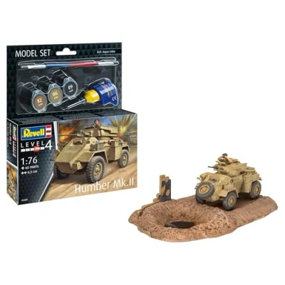 Afbeelding van 1:76 Revell 63289 Humber Mk.II Panzerwagen Model Set Plastic Modelbouwpakket