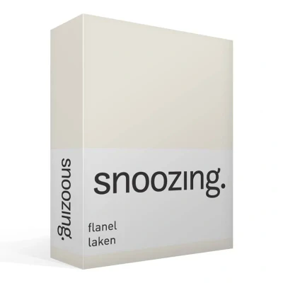 Afbeelding van Snoozing Flanel Laken Lits jumeaux 280x300 cm Ivoor