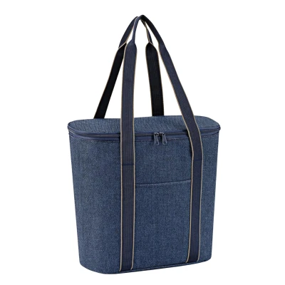 Afbeelding van Reisenthel Shopping Thermobag herringbone dark blue