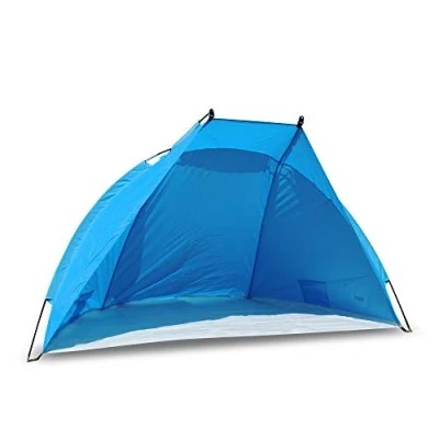Afbeelding van Helios strandtent, UV 60, extreem licht, klein pakformaat (blauw)