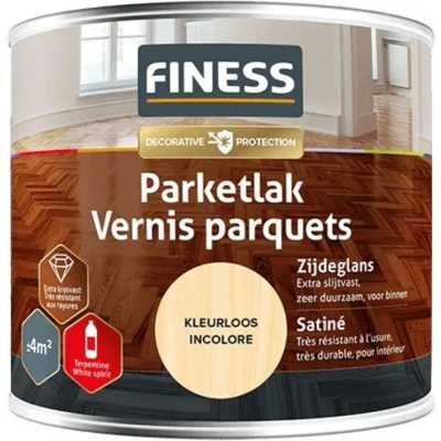 Afbeelding van Finess parketlak zijdeglans 250 ml, kleurloos
