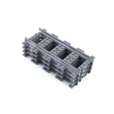 Afbeelding van LEGO City 4 rechte spoorrails