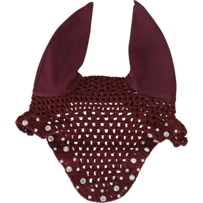 Afbeelding van HB Oornetje met Trydac Swarovski steentjes Burgundy XS Agradi.be