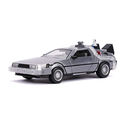 Afbeelding van Delorean Time Machine Back to the Future part II met werkende lichten en inklapbare wielen