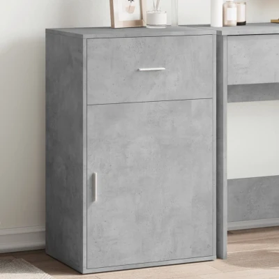 Afbeelding van Opbergkast 56,5x39x90 cm bewerkt hout betongrijs