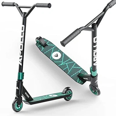 Afbeelding van Apollo Genius Pro 4.0 Semi Stuntstep met ABEC 9 kogellagers, fun scooter, kick trick freestyle step