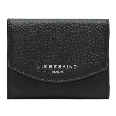 Afbeelding van Liebeskind Alessa 3 Pebble Louisa black Dames portemonnee