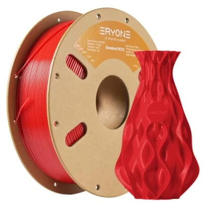 Afbeelding van ERYONE PETG filament 1,75 mm, 3D printer, 1 kg, +/ 0,03 rood