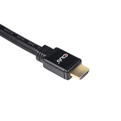 Afbeelding van club3D CAC 2313 HDMI kabel Aansluitkabel A stekker, stekker 10.00 m Zwart 4K UHD, Vlambestendig
