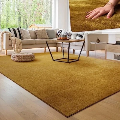 Afbeelding van Paco Home Tapijt voor woonkamer Eenkleurig Wasbaar Zacht kortstondig pooltje 240x340 cm