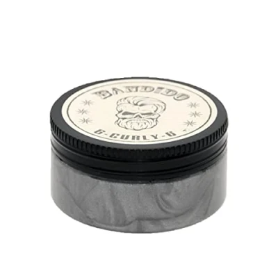 Afbeelding van Bandido Hair styling gel Men 06 Curly voor mannen, plakt niet, nat effect, glanzend, kinderen, parelzilver, 150 ml
