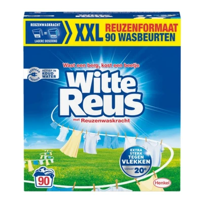 Afbeelding van Witte Reus Waspoeder Wit 90 Wasbeurten 4,5 kg
