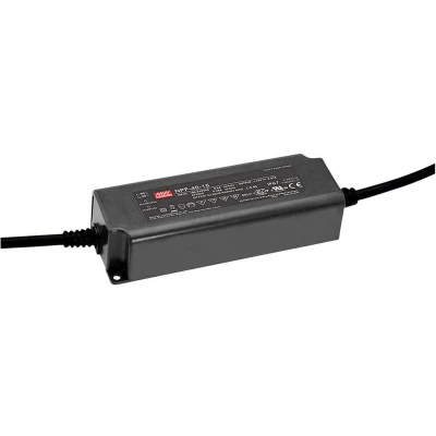 Afbeelding van Mean Well NPF 40 12 LED driver, transformator Constante spanning, stroomsterkte W 3.34 A 7.2 V/DC Niet dimbaar, PFC schakeling,