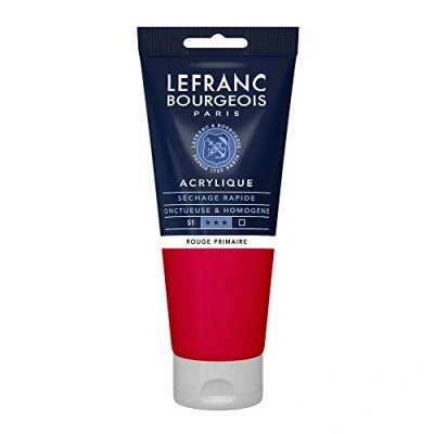 Afbeelding van Lefranc Bourgeois fijne acrylverf, Tube 200 ml, primair rood