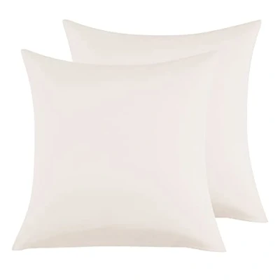 Afbeelding van Kussenslopen, microvezel, beige, 65 x cm, 2 stuks, kussensloop met omslagsluiting