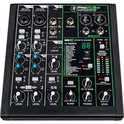 Afbeelding van Mackie ProFX6V3 Analoge mixer