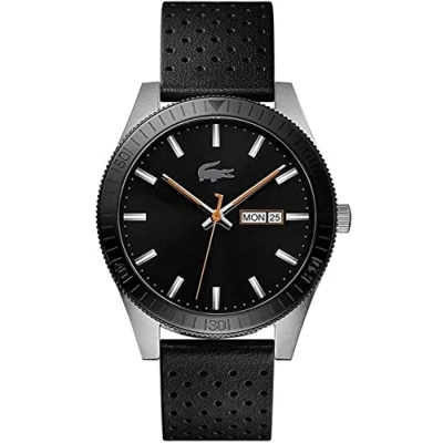 Afbeelding van Lacoste Legacy 2010982 Horloge Leer Zwart Ø 42 mm