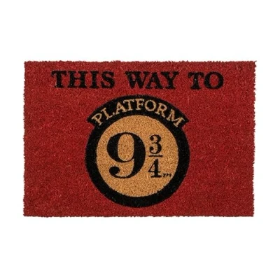 Afbeelding van Out of the blue Harry Potter Spoor 9 3/4 deurmat 60 x 40 cm betoverend design voor fans en verzamelaars geschikt binnen buiten