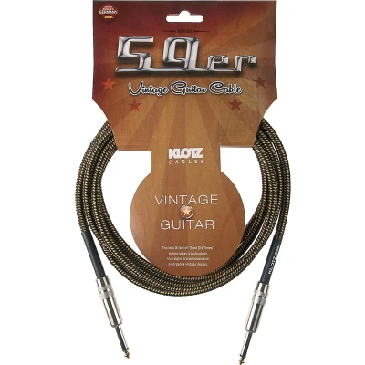 Afbeelding van Klotz instrumentkabel 6 m Vintage 59er Vintage, VIN 0600 Kabel voor instrumenten