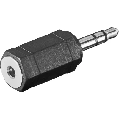 Afbeelding van Goobay koptelefoonadapter, AUX jackplug 3,5 mm naar 2,5 1x (3 pins, stereo) &gt; 1