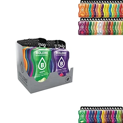 Image de Bolero Drinks STICKS MIX 74 x 3 g Une boisson rafraîchissante en poudre sans sucre sucrée avec de la stévia Vitamine C saine recommandée par les diabétiques Meet Pack