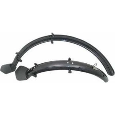Afbeelding van Spatbordset 24 Pvc Zwart 56Mm