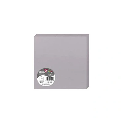 Image de Pollen Carte 210g pliée 160x160 gris koala pqt 25