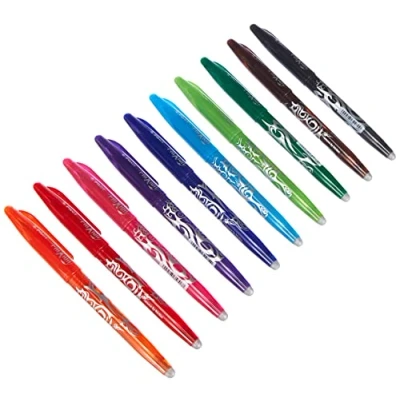 Afbeelding van Pilot Frixion BL FR7 Balpen, uitwisbaar, 0,7 mm, punt pak van 10, dopmodel (zonder gum, meerkleurig)