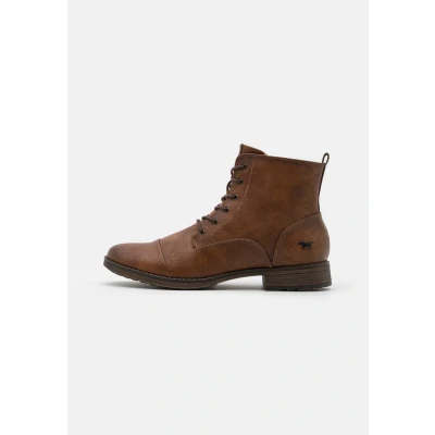 Afbeelding van Mustang Veterboots, Dames, Maat: 37, Cognac Schoenen