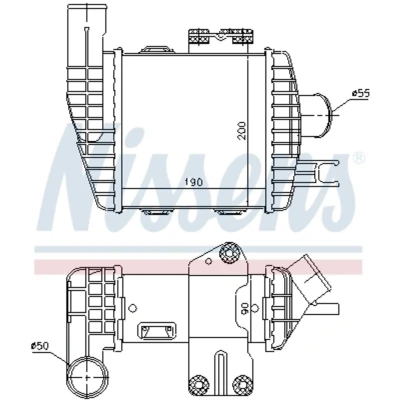 Afbeelding van Nissens Interkoeler 96661