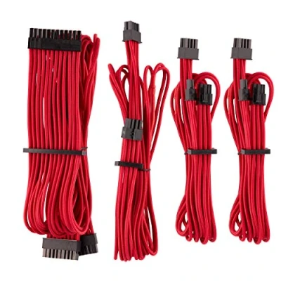 Afbeelding van Premium Individually Sleeved PSU Cable Starter Kit Type 4 Gen White