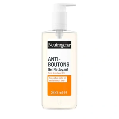 Afbeelding van Neutrogena Reinigingsgel tegen puistjes (pompfles van 200 ml) gezichtsreiniger met salicylzuur (2%)