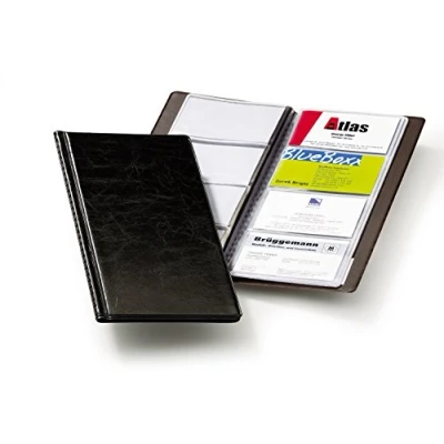 Afbeelding van Durable 238001 Visifix 96 gelaste hoesjes, capaciteit kaarten, 12 ledernerf, zwart