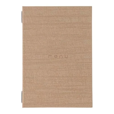 Afbeelding van DAG Style, Porte Menu Restaurant A5 Line Italy, avec inscription &quot;Menu&quot; Couleur Sable, PU, 100% Made in Italy