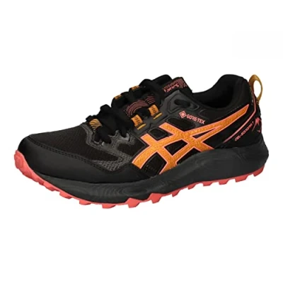 Afbeelding van Asics Gelsonoma 7 GTX Trail hardloopschoenen, Dames, Maat: 39, Black/sandstorm Imitatieleer/ textiel