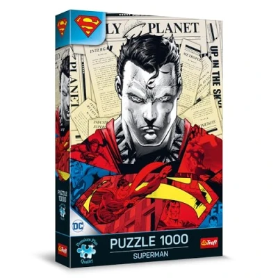 Afbeelding van Trefl Premium Plus Quality Superman puzzel 1000 stukjes, puzzelserie met favoriete figuren, perfect op elkaar afgestemde stukken, voor volwassenen en kinderen vanaf 12 jaar